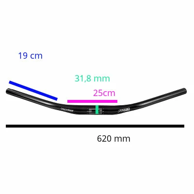 Ergotec-Humpert Guidon Vélo Femme Large Noir Lady Town Ergotec – Image 3