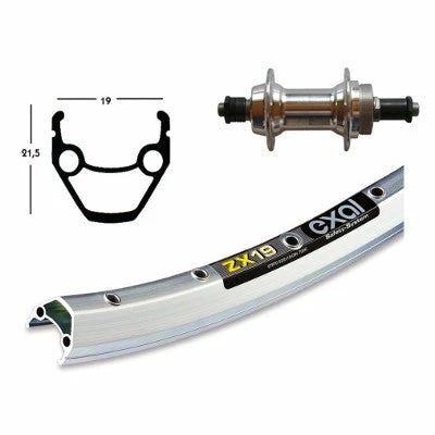 Exal Roue Arrière 28 Pouces Roue Libre Serrage Rapide – Image 2