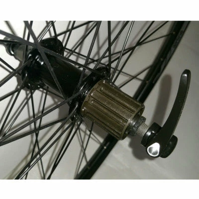 Roue Arrière Vélo 28 Pouces à Cassette Noire Airline Rodi – Image 2