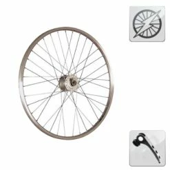 Novatec Roue De 20 Pouces Avec Dynamo Dans Moyeu à Serrage Rapide