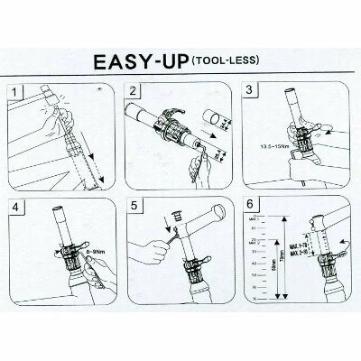 Tube Aheadset à Réglage Rapide En Hauteur Easy Up Satori – Image 4